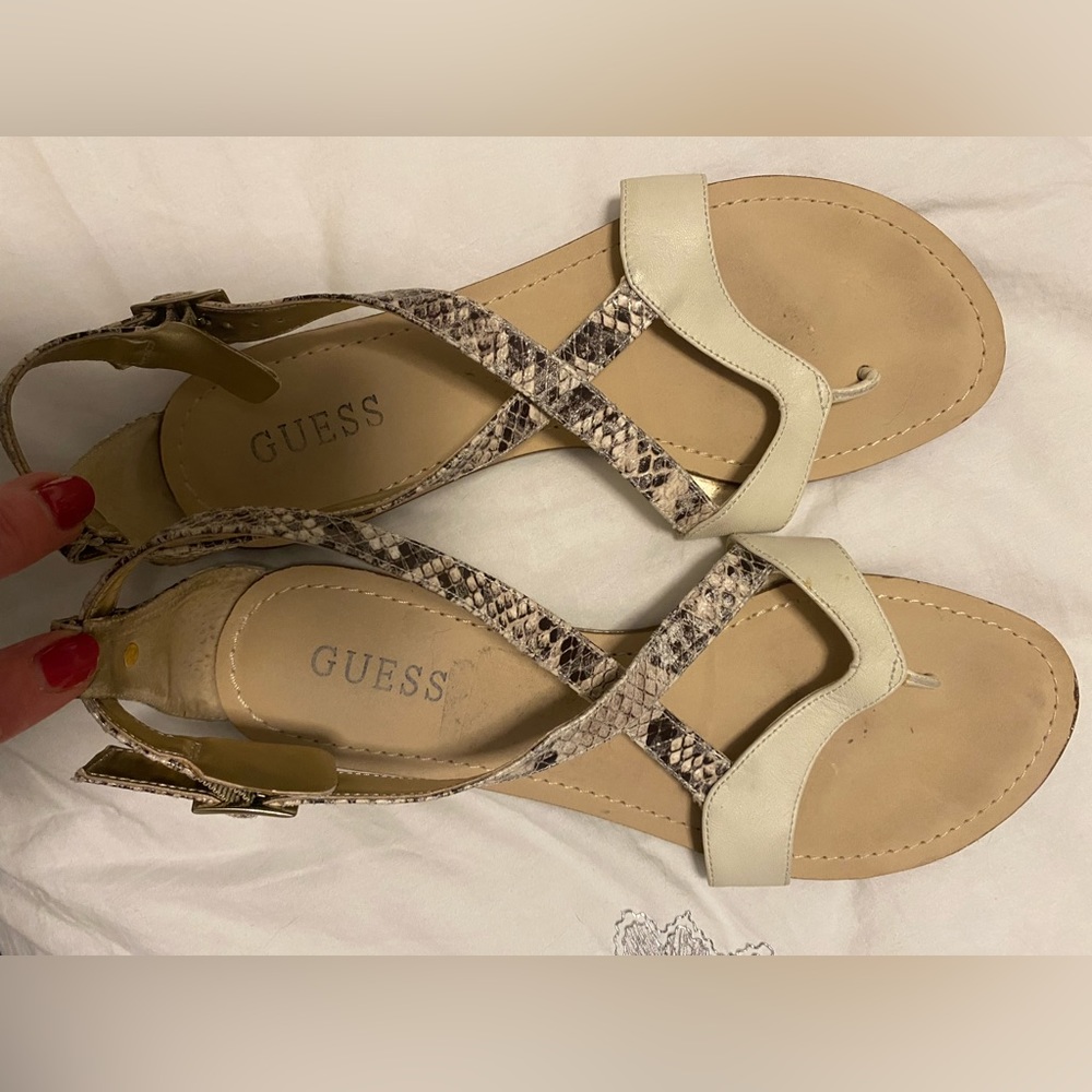 Guess Brand Snakeskin Sandles